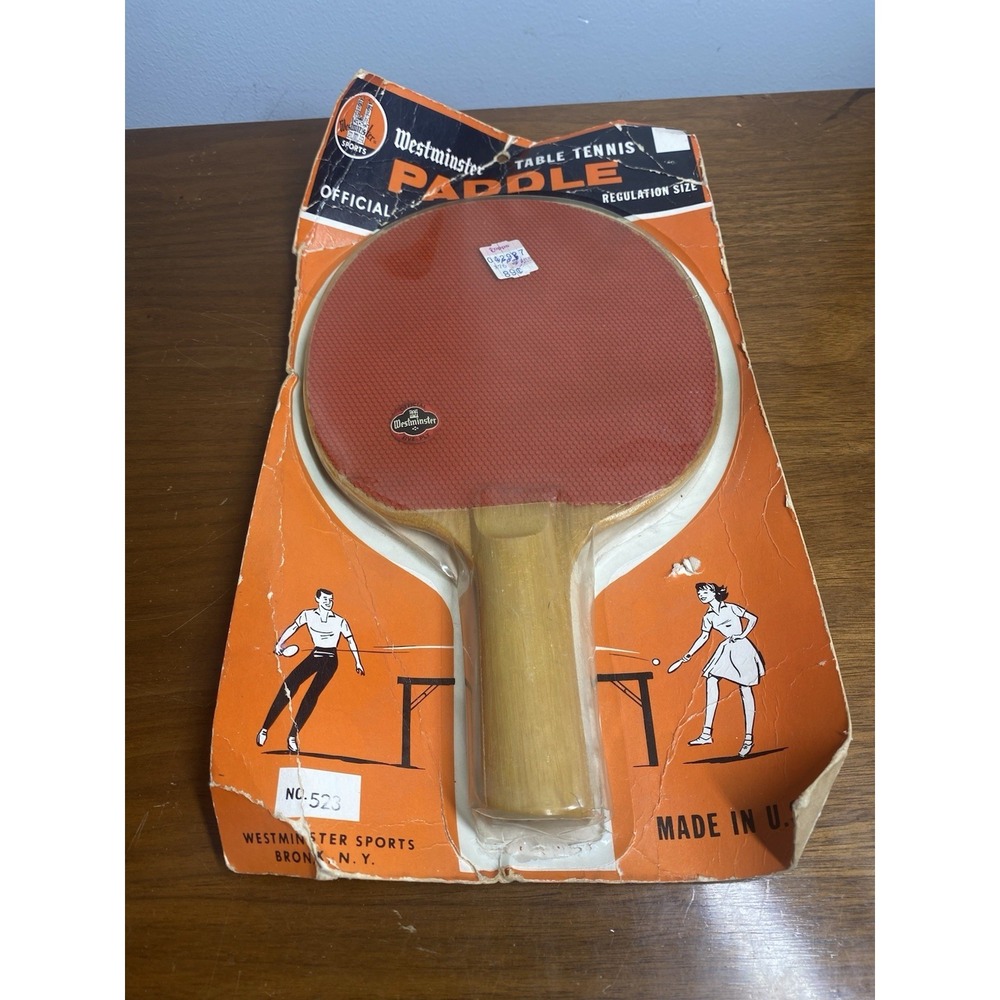 Vintage Westminster Table Tennis Paddle Official Regulation Size No. 523